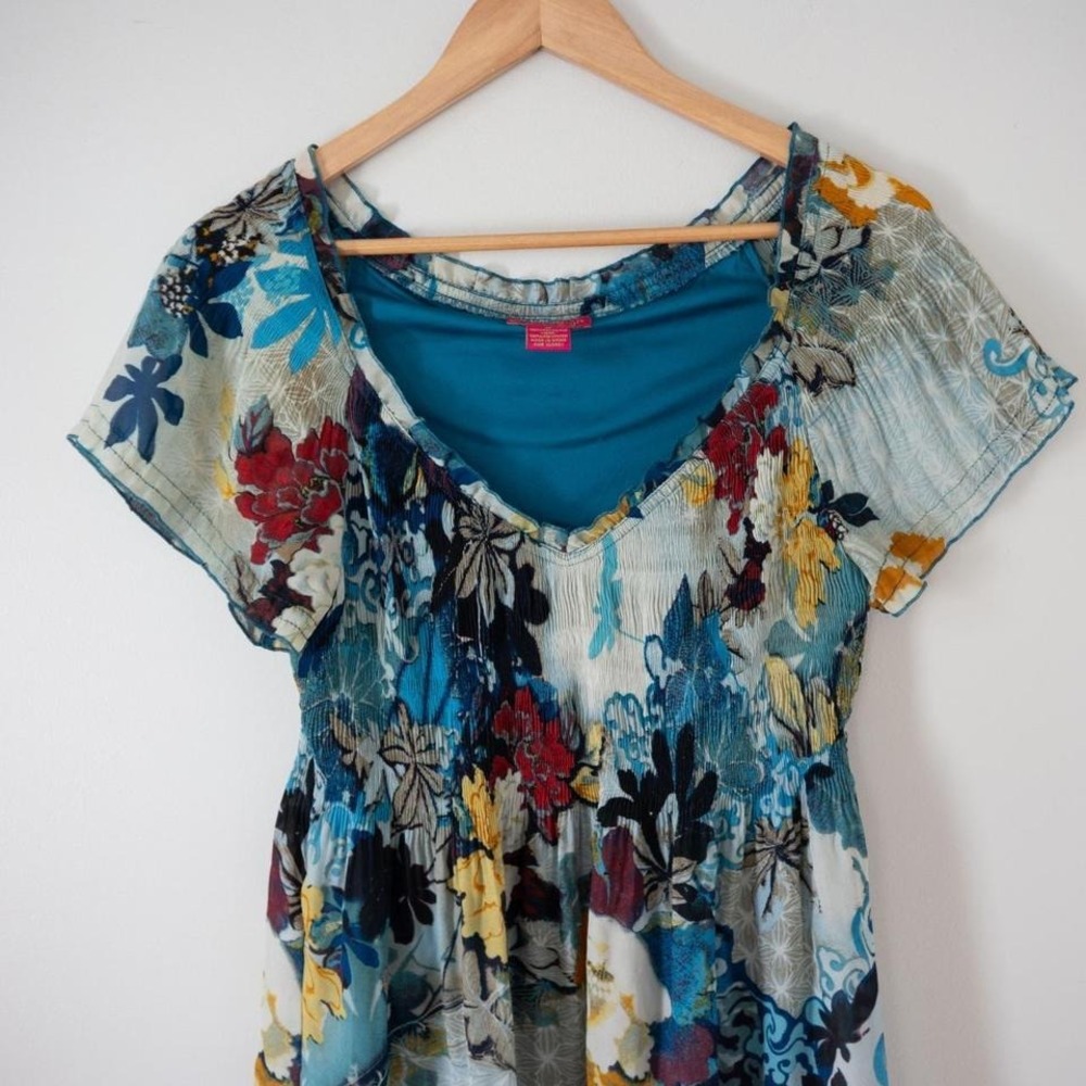 Y2K Sunny Leigh Flowery Dress - Picture 3 of 5